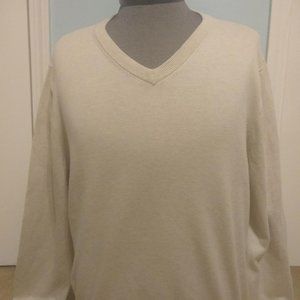 Slightly Used Cream Brooks Brother Cotton Sweater